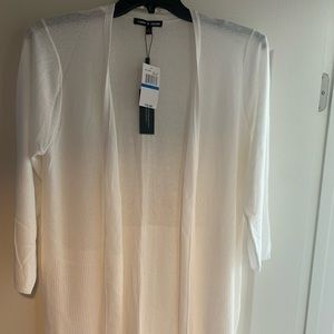 Cable and Gauge white cardigan